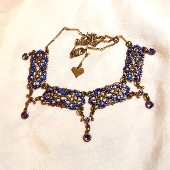 VTG GLASSWORKS Studio Purple Crystal Necklace - Picture 5 of 5